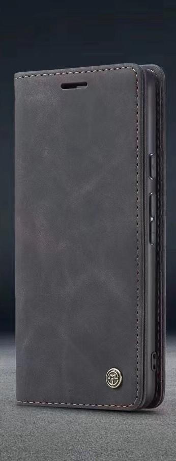 IPHONE 12 PRO MAX MAT SORT VINTAGE LOOK FLIPCOVER