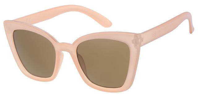 Børne Solbrille lys pink, med brune glas