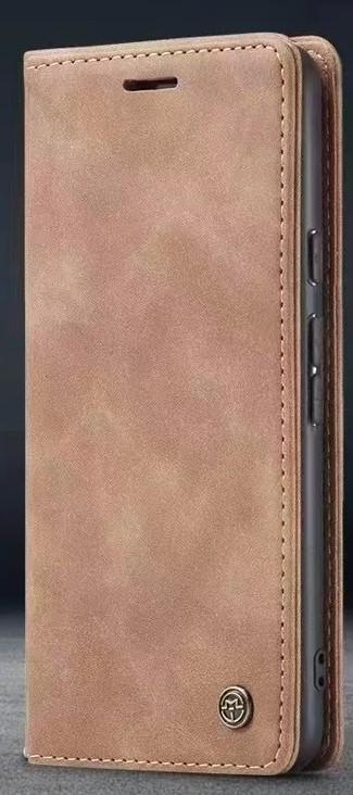 IPHONE 13 MAT LYS BRUN VINTAGE LOOK FLIP COVER