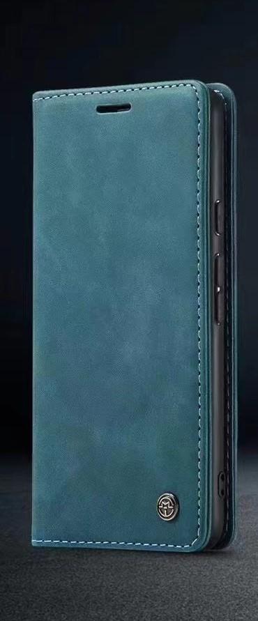 IPHONE 14 MAT GRØN VINTAGE LOOK FLIP COVER