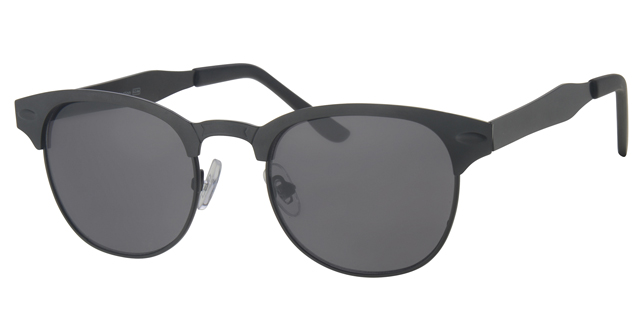 Solbrille herre model mat sort med sorte glas