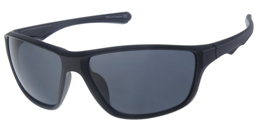 [404411-70172] Sportsbrille mat sort med grøn dekoration og sorte glas