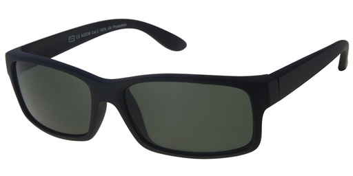 [404438-20238] Solbrille klassisk herre mat sort stel samt grønne glas