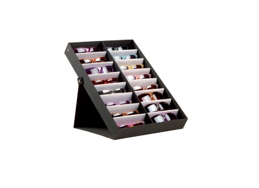 [Presentation_16] Bord præsentations æske med plads til 16 briller